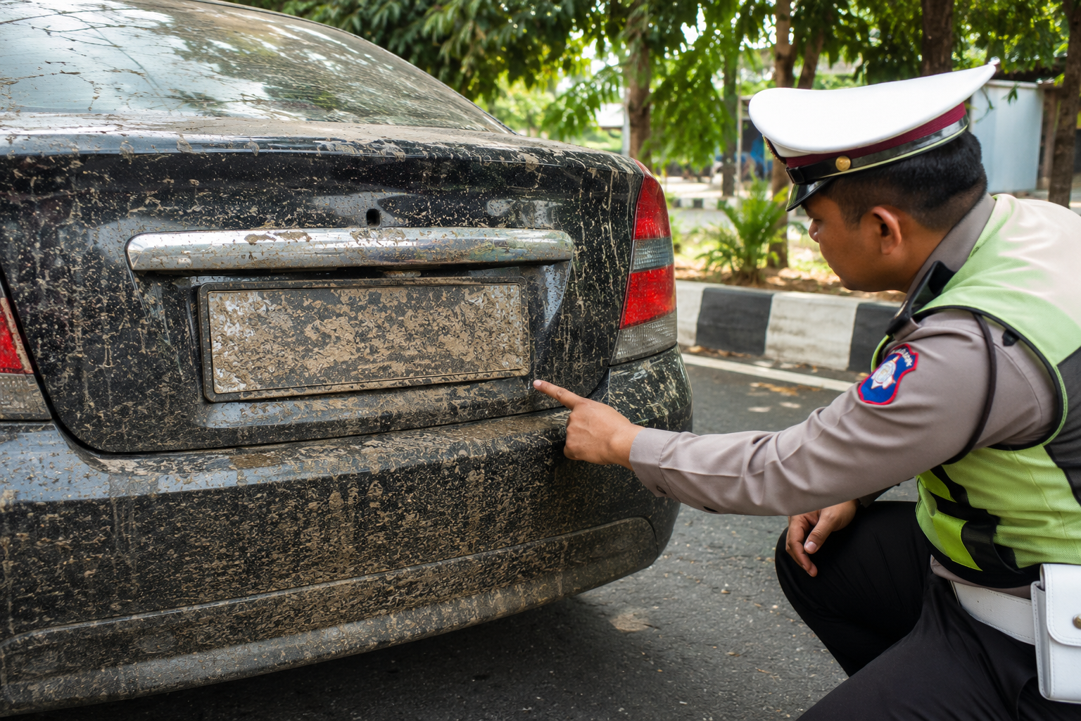 Plat Nomor Jorok Di Sragen