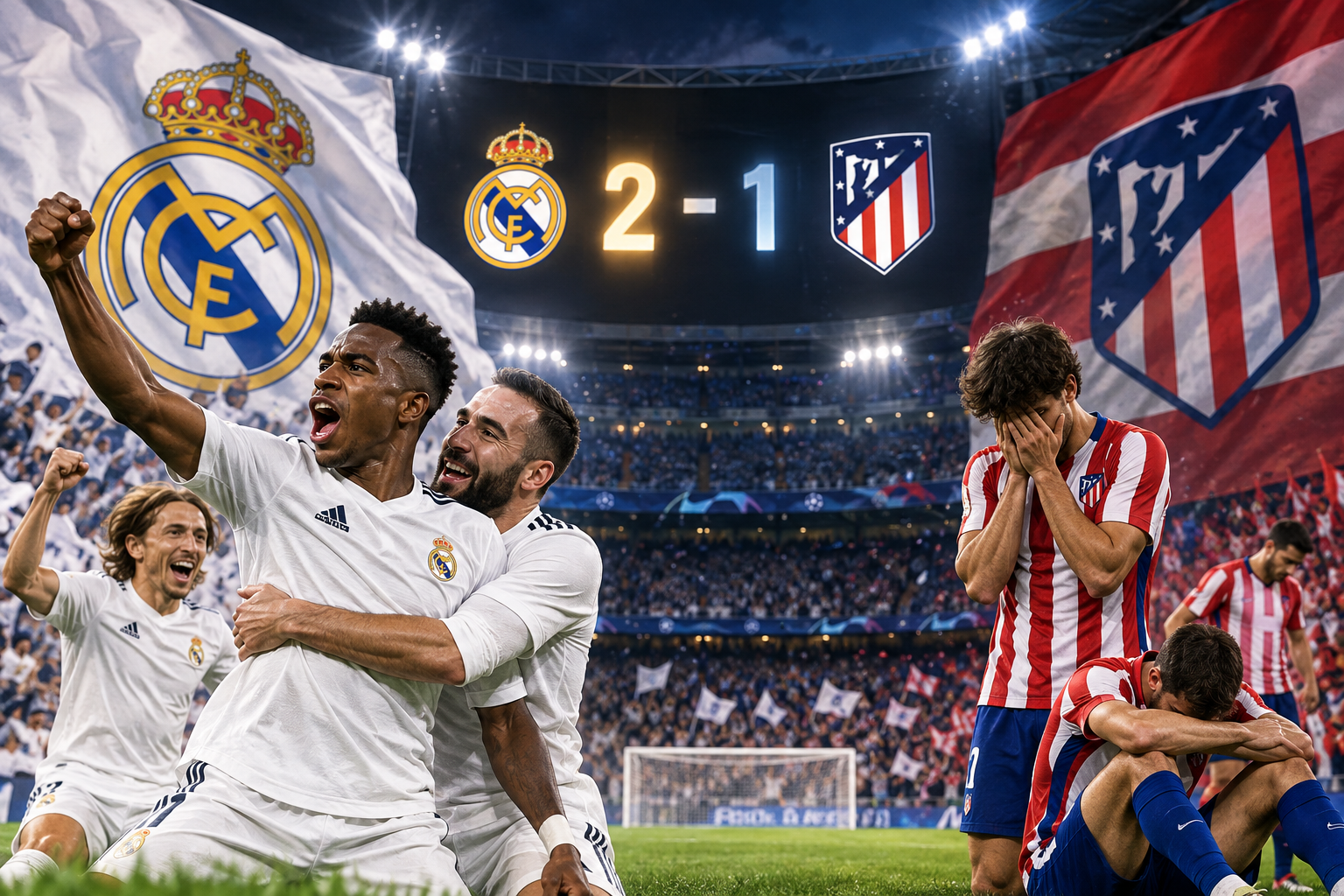 Hasil Real Madrid Vs Atlético Madrid 1-2 Derby Panas Berakhir Dramatis