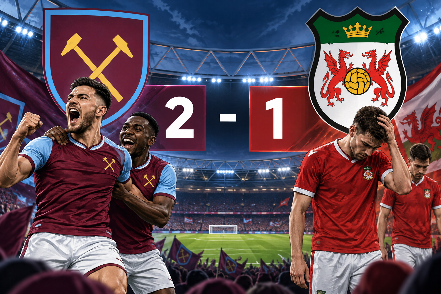Hasil West Ham Vs Wrexham