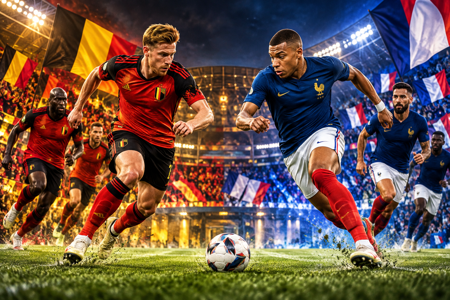 Pertandingan Belgium Vs France