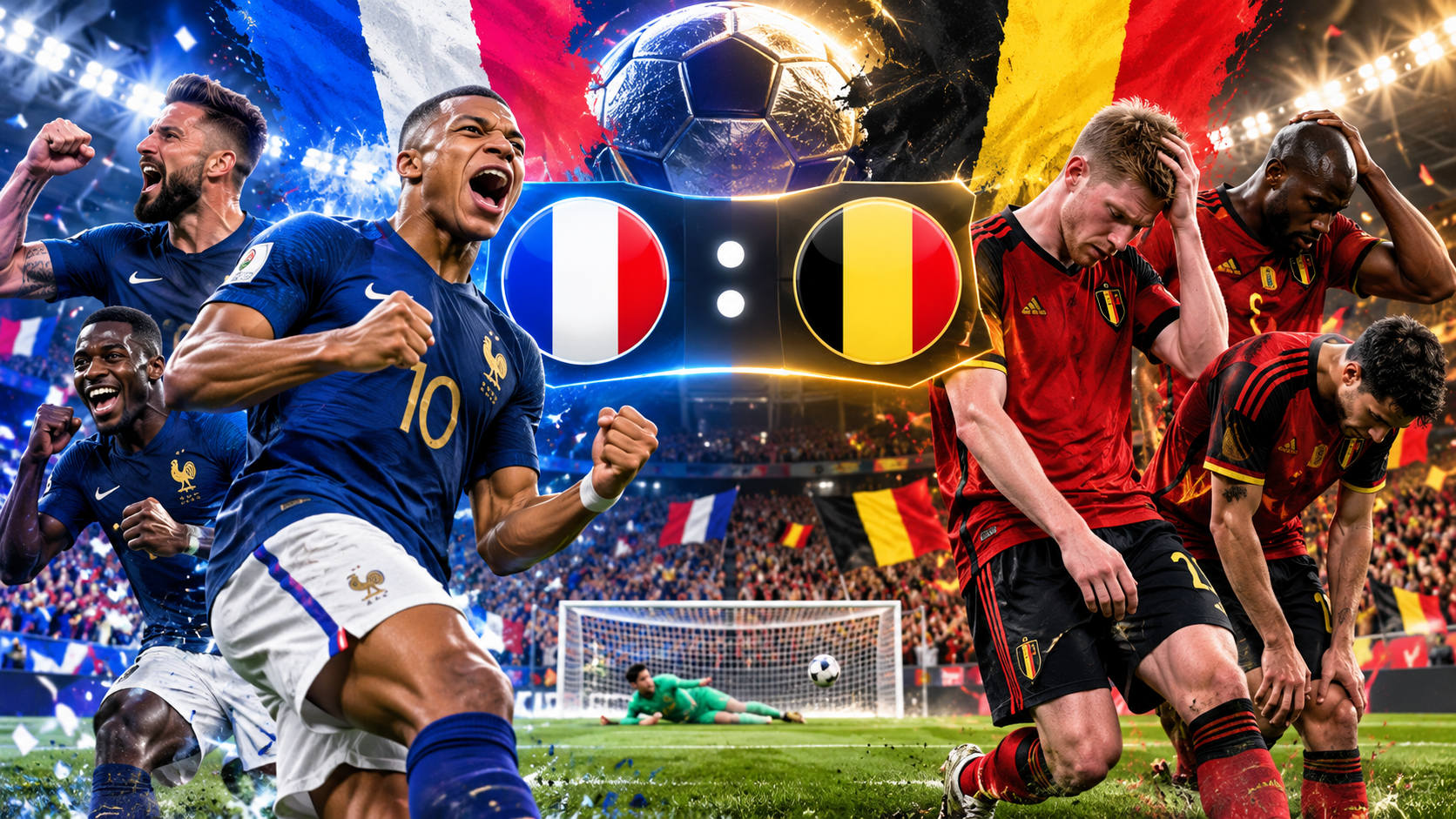 Hasil Pertandingan Prancis Vs Belgia